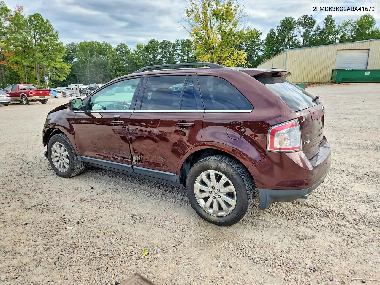 2010 FORD EDGE VIN 2FMDK3KC2ABA41679 — фото 2