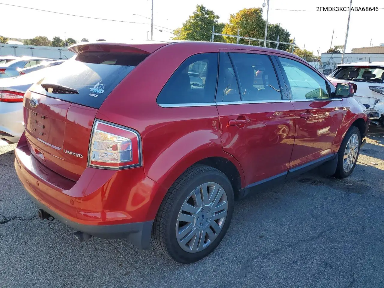 2010 FORD EDGE VIN 2FMDK3KC1ABA68646 — фото 3