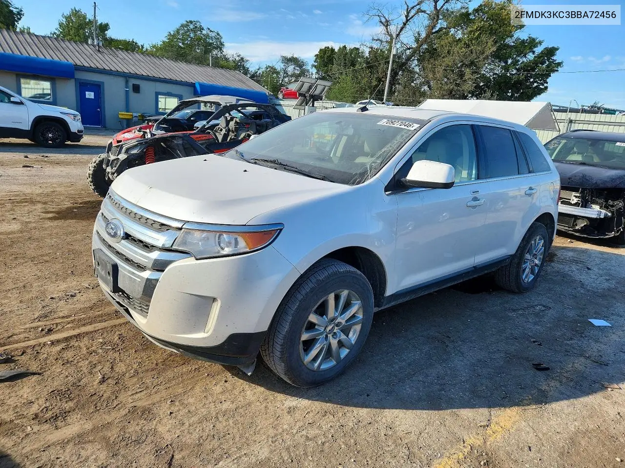 FORD EDGE 2011, VIN 2FMDK3KC3BBA72456