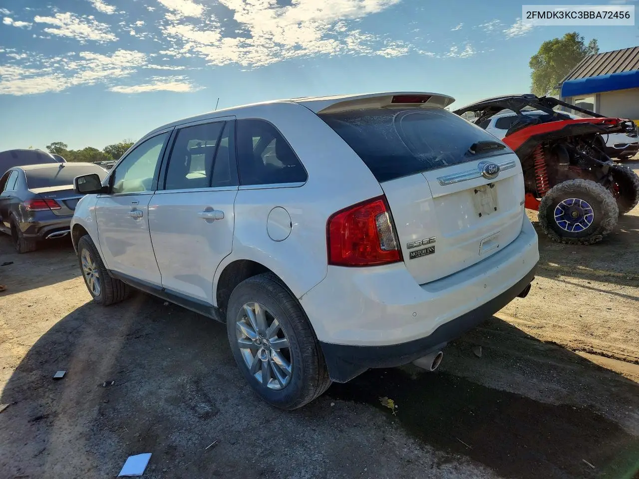 2011 FORD EDGE VIN 2FMDK3KC3BBA72456 — фото 2