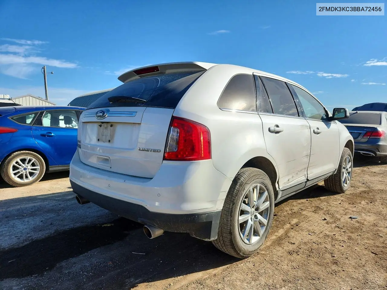 2011 FORD EDGE VIN 2FMDK3KC3BBA72456 — фото 3