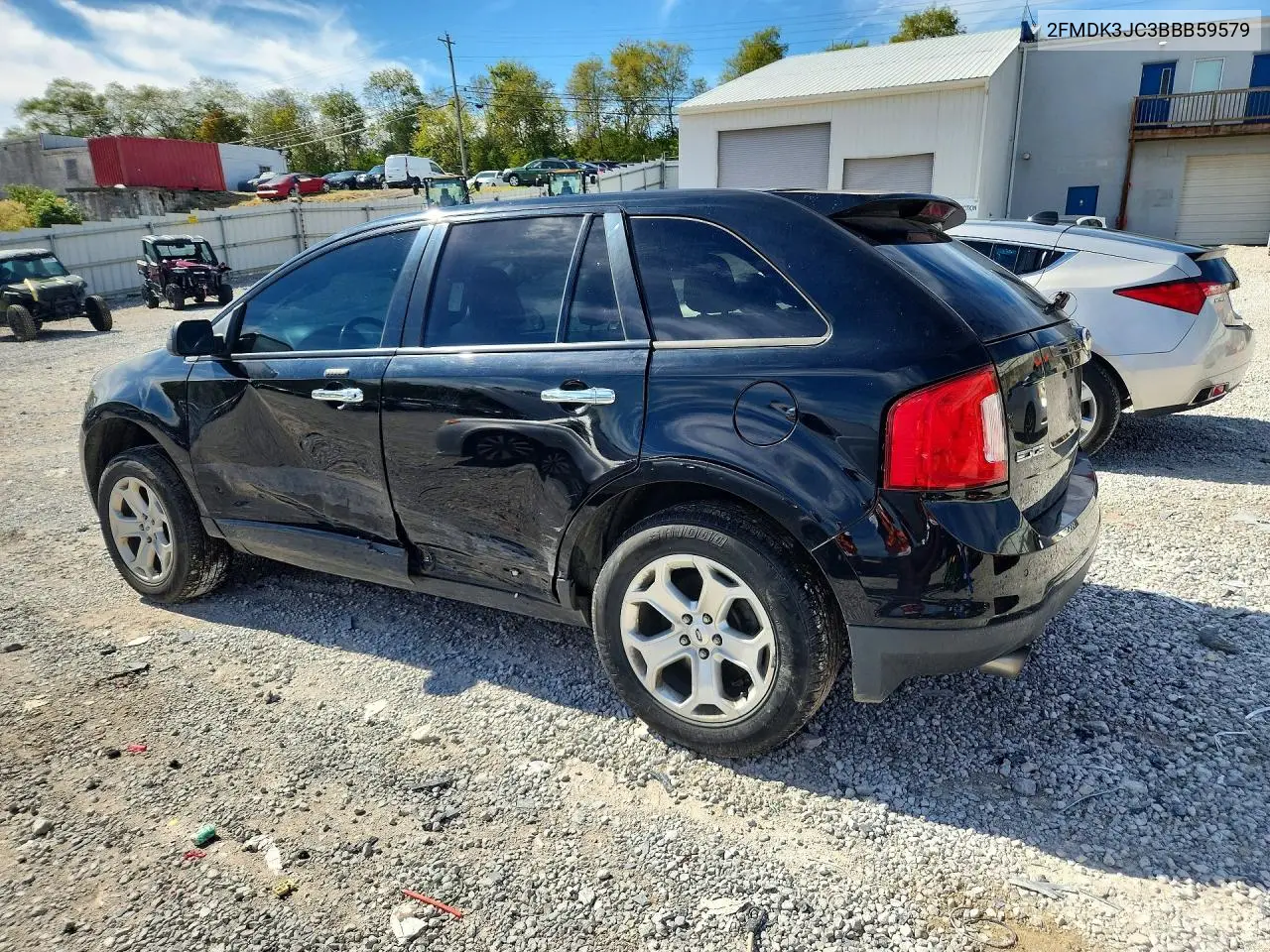 2011 FORD EDGE VIN 2FMDK3JC3BBB59579 — фото 2