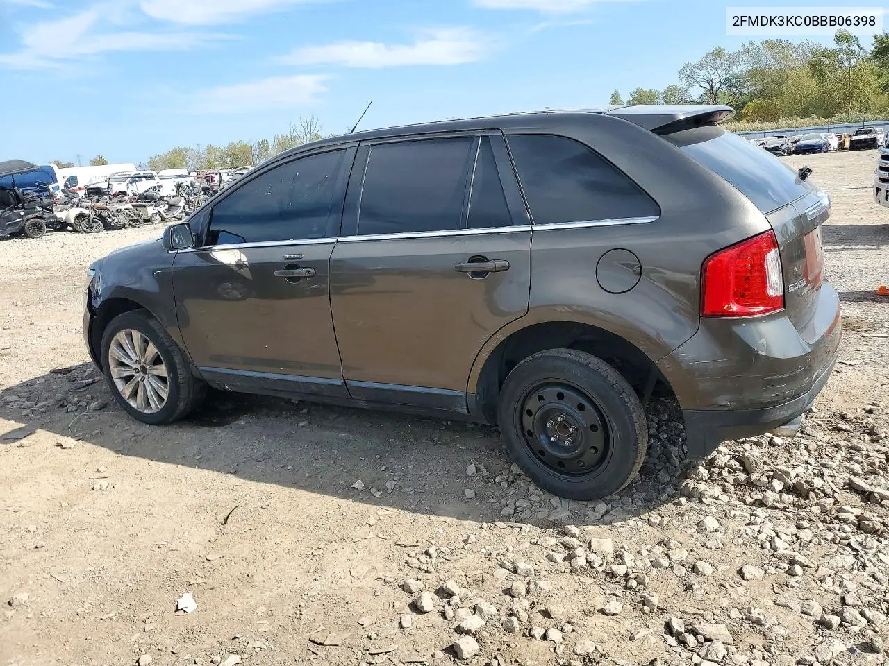 2011 FORD EDGE VIN 2FMDK3KC0BBB06398 — фото 2