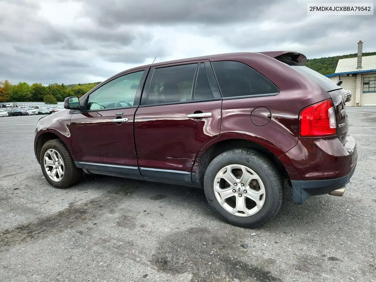 2011 FORD EDGE VIN 2FMDK4JCXBBA79542 — фото 2