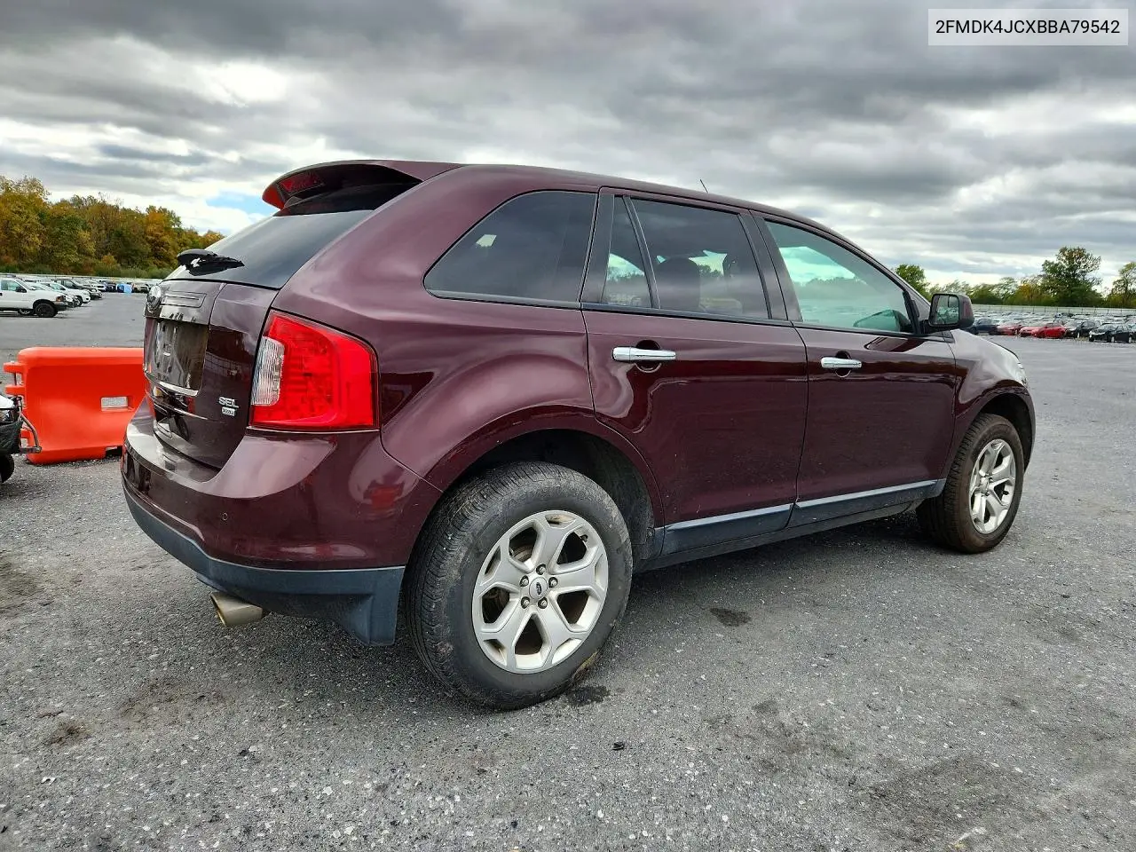 2011 FORD EDGE VIN 2FMDK4JCXBBA79542 — фото 3