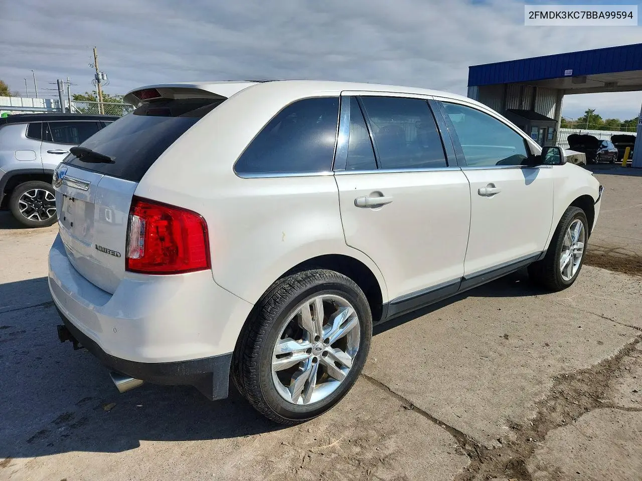 2011 FORD EDGE VIN 2FMDK3KC7BBA99594 — фото 3