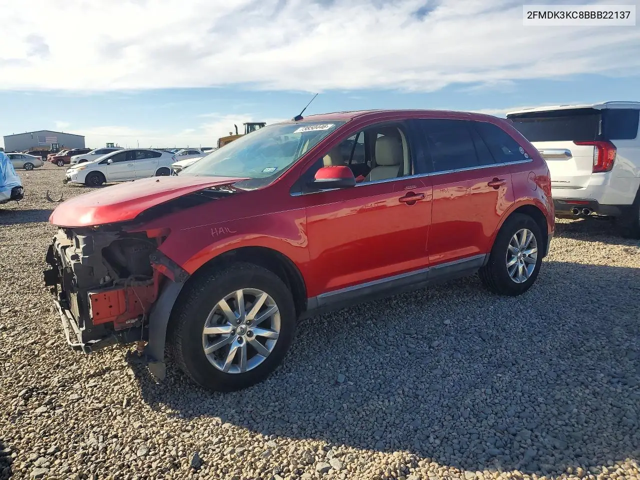 FORD EDGE 2011, VIN 2FMDK3KC8BBB22137