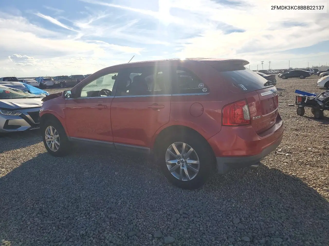 2011 FORD EDGE VIN 2FMDK3KC8BBB22137 — фото 2