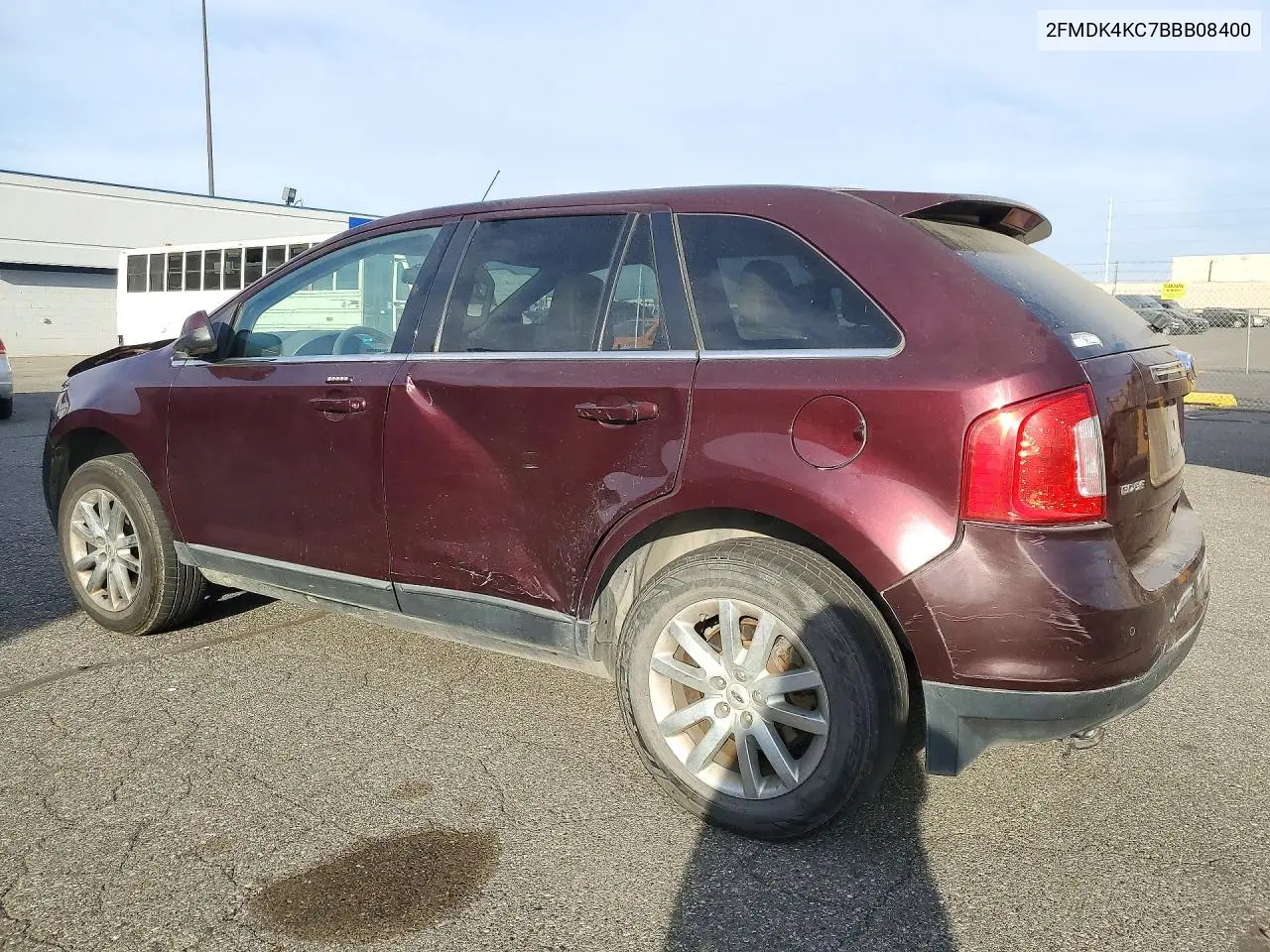 2011 FORD EDGE VIN 2FMDK4KC7BBB08400 — фото 2