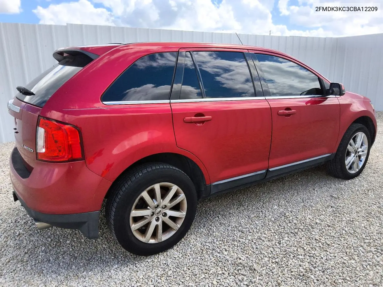 2012 FORD EDGE VIN 2FMDK3KC3CBA12209 — фото 3
