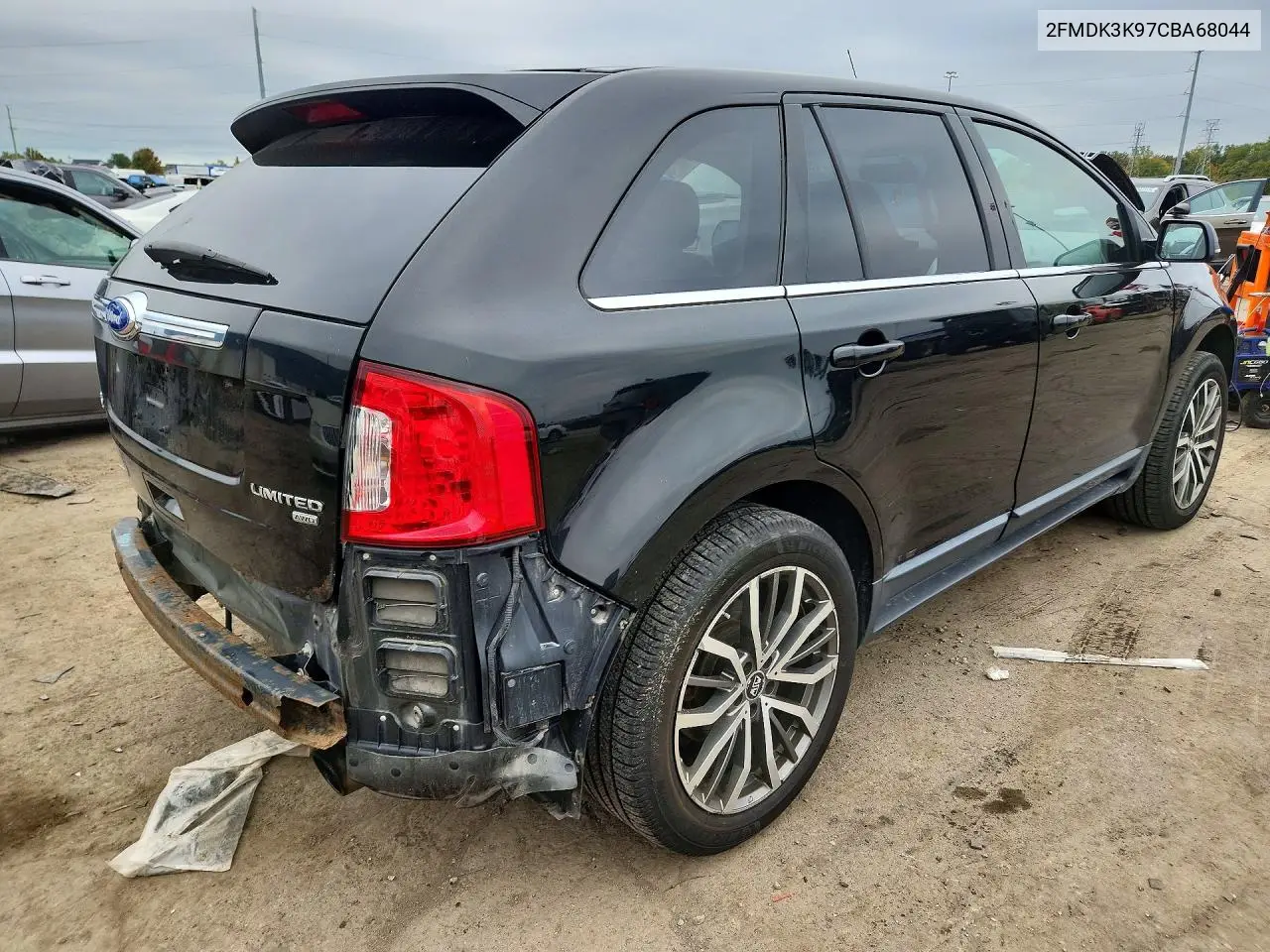 2012 FORD EDGE VIN 2FMDK3K97CBA68044 — фото 3