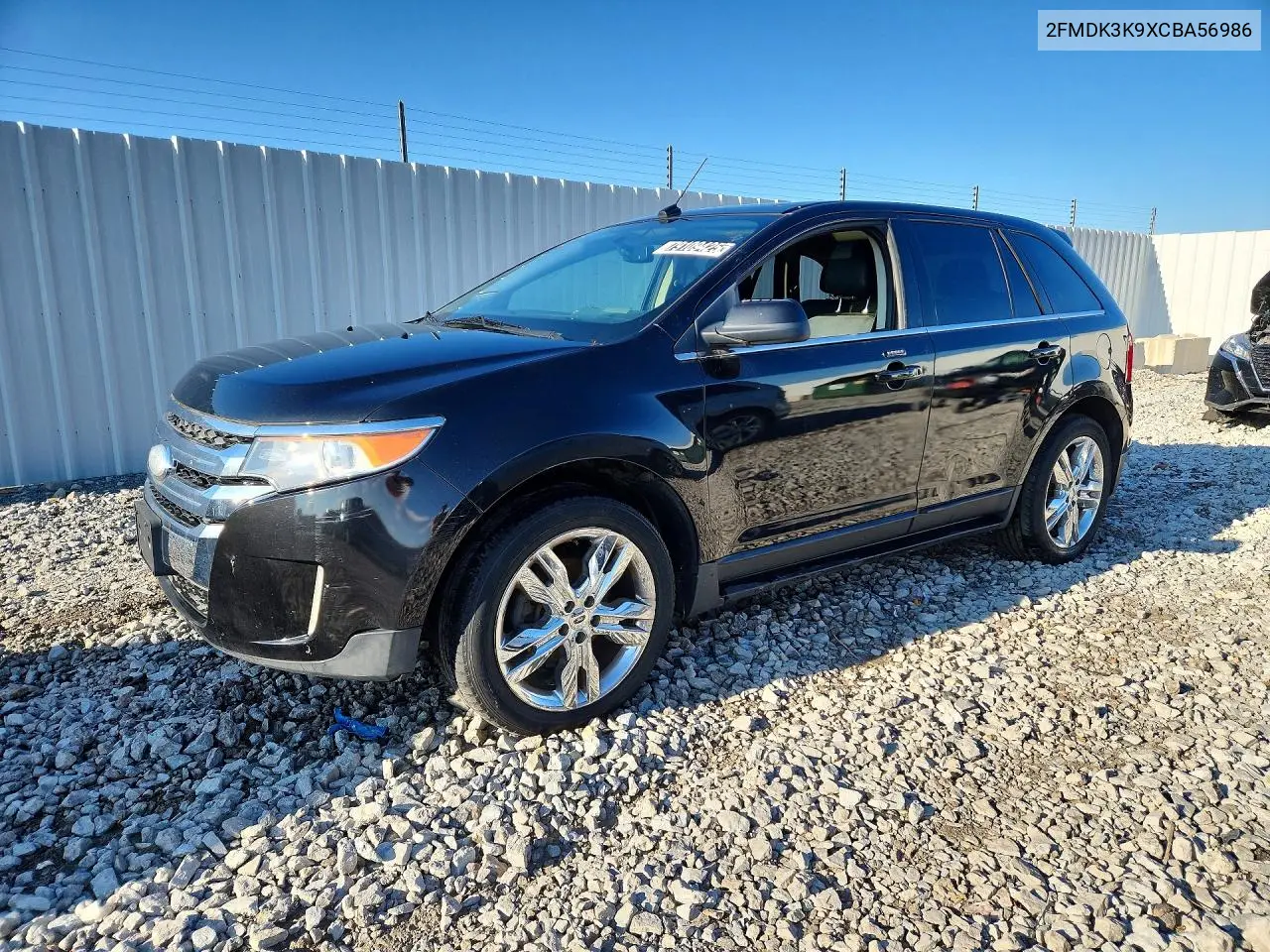 FORD EDGE 2012, VIN 2FMDK3K9XCBA56986