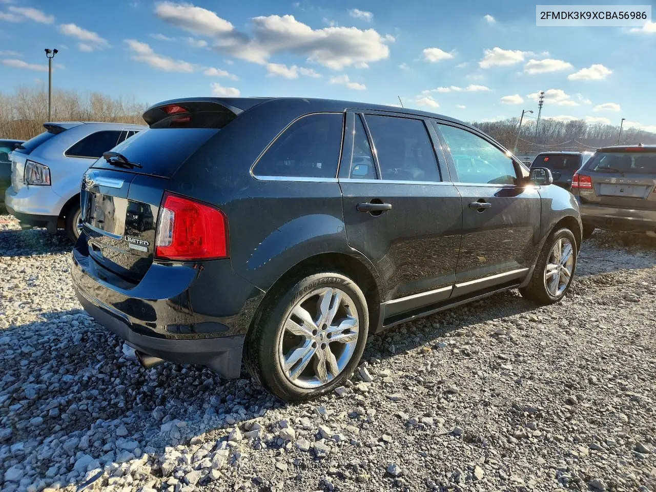 2012 FORD EDGE VIN 2FMDK3K9XCBA56986 — фото 3