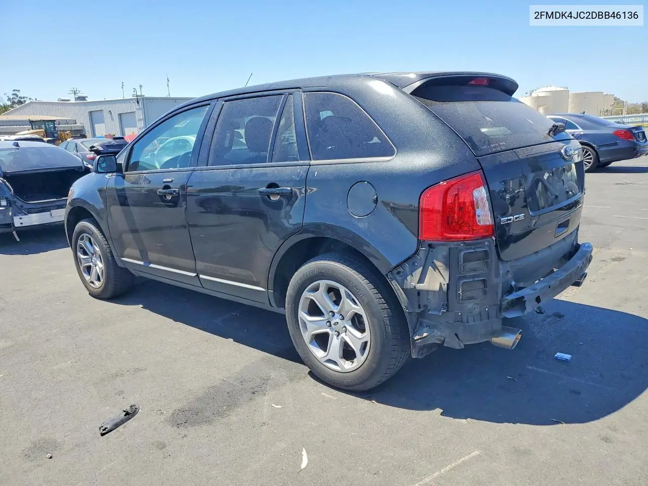 2013 FORD EDGE VIN 2FMDK4JC2DBB46136 — фото 2