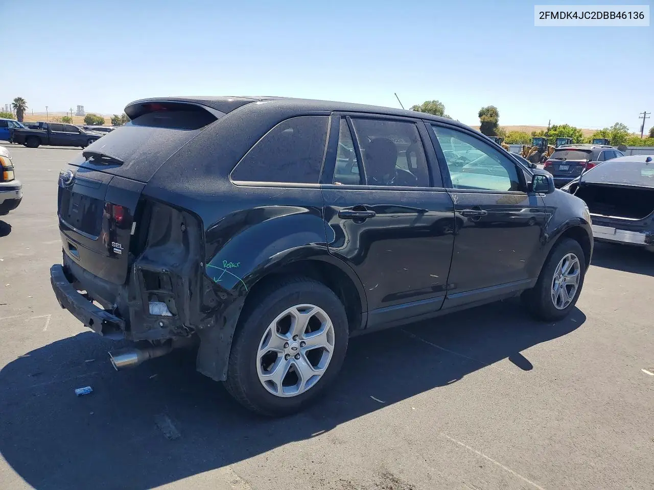 2013 FORD EDGE VIN 2FMDK4JC2DBB46136 — фото 3