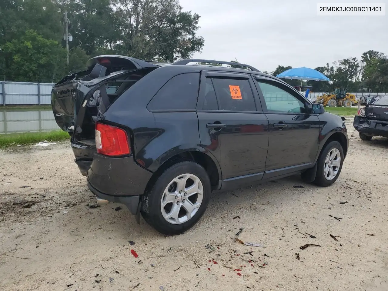 2013 FORD EDGE VIN 2FMDK3JC0DBC11401 — фото 3