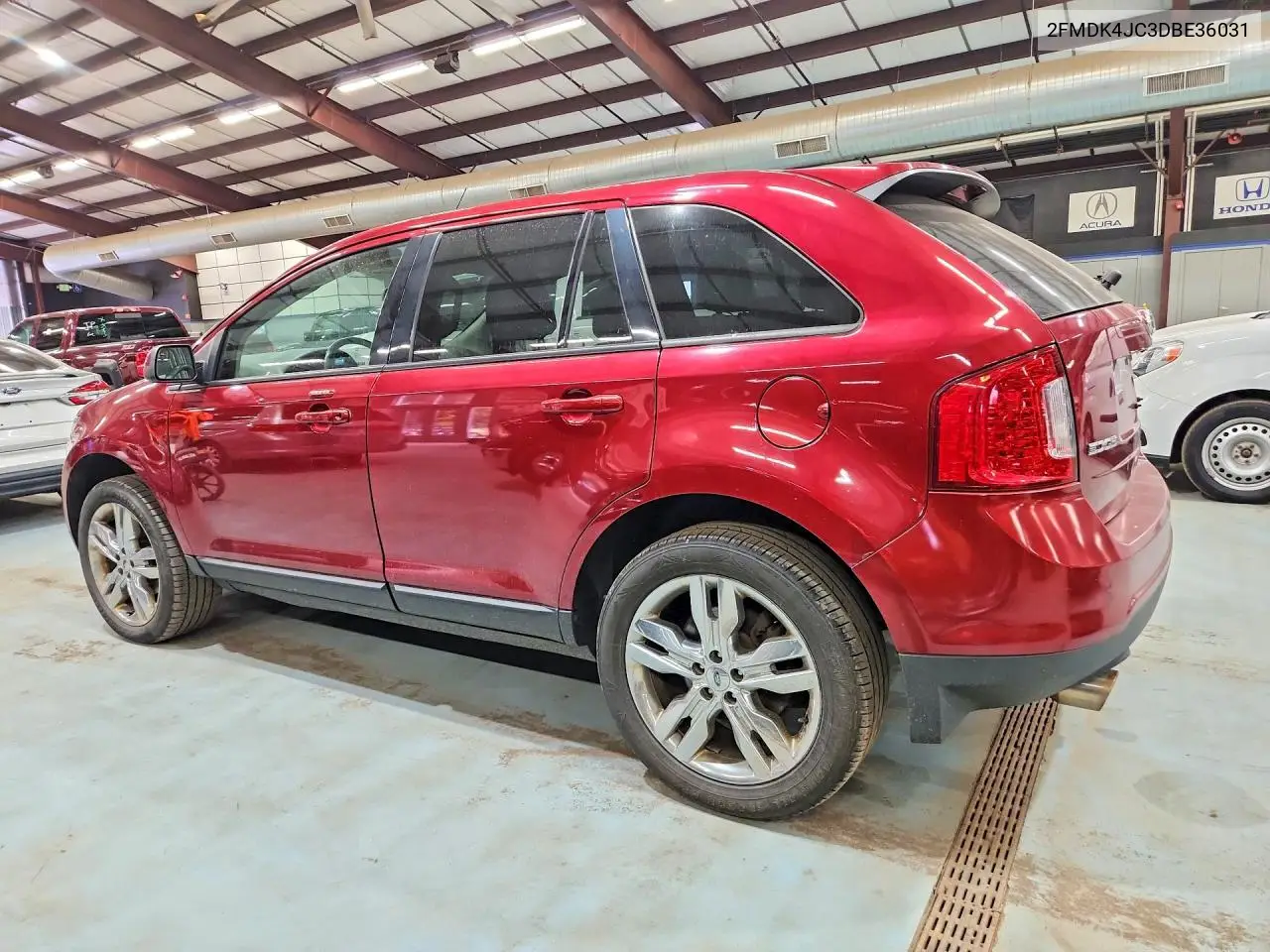 2013 FORD EDGE VIN 2FMDK4JC3DBE36031 — фото 2