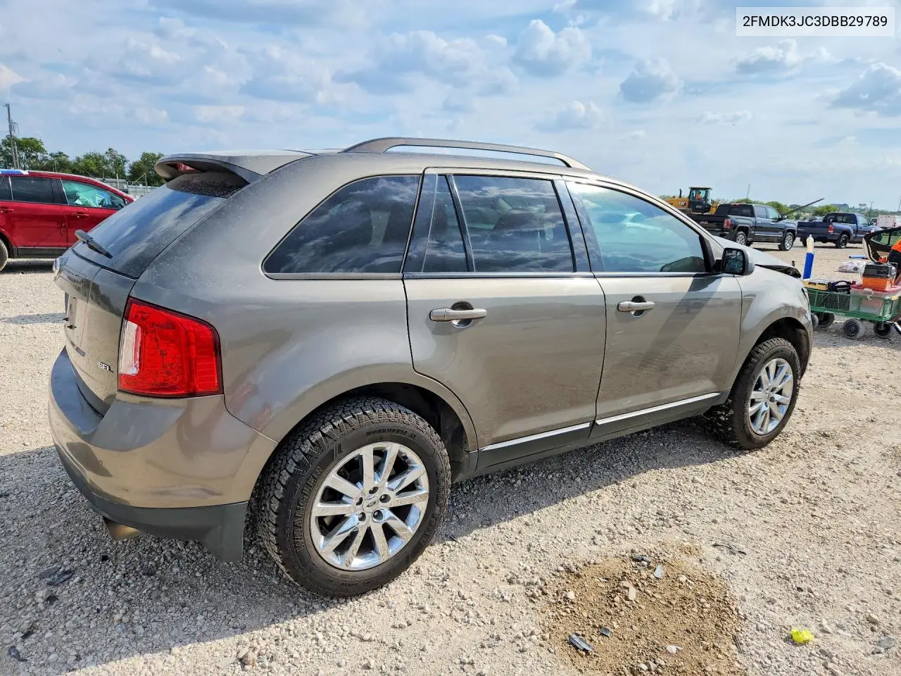 2013 FORD EDGE VIN 2FMDK3JC3DBB29789 — фото 3