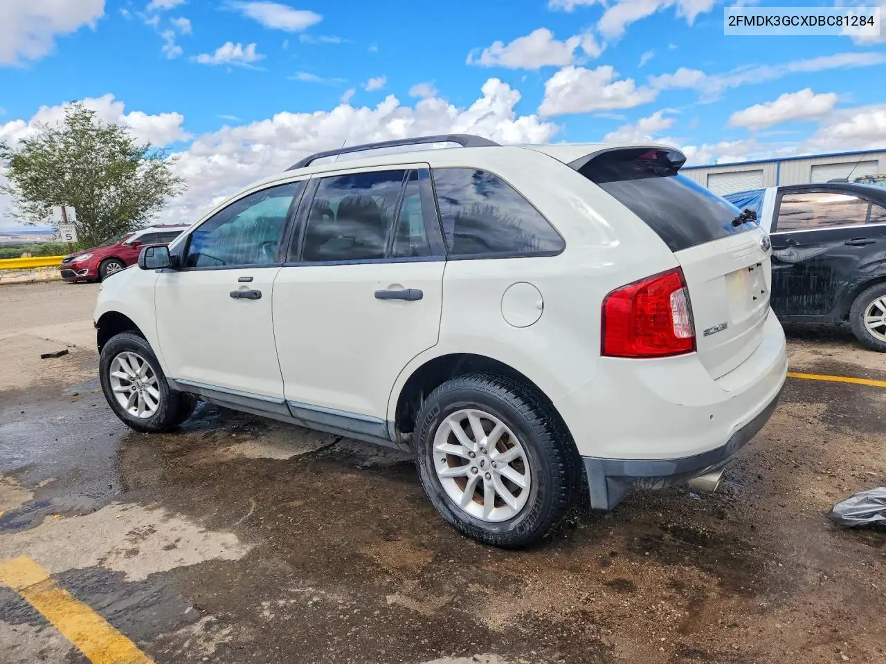 2013 FORD EDGE VIN 2FMDK3GCXDBC81284 — фото 2