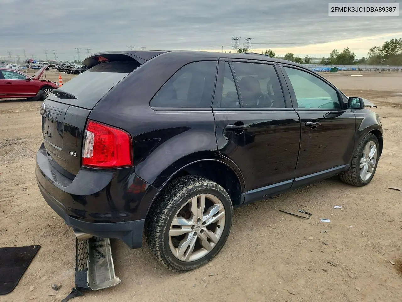 2013 FORD EDGE VIN 2FMDK3JC1DBA89387 — фото 3