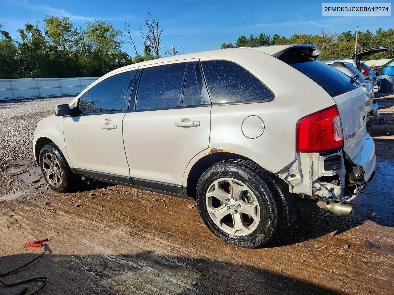 2013 FORD EDGE VIN 2FMDK3JCXDBA42374 — фото 2