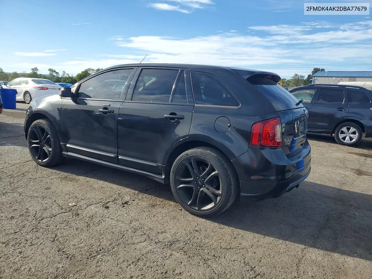 2013 FORD EDGE VIN 2FMDK4AK2DBA77679 — фото 2