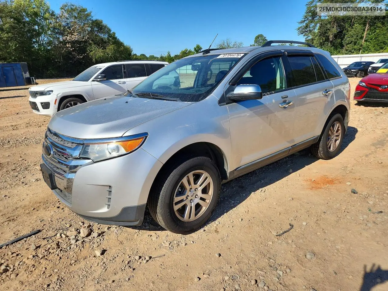 FORD EDGE 2013, VIN 2FMDK3GC3DBA34916