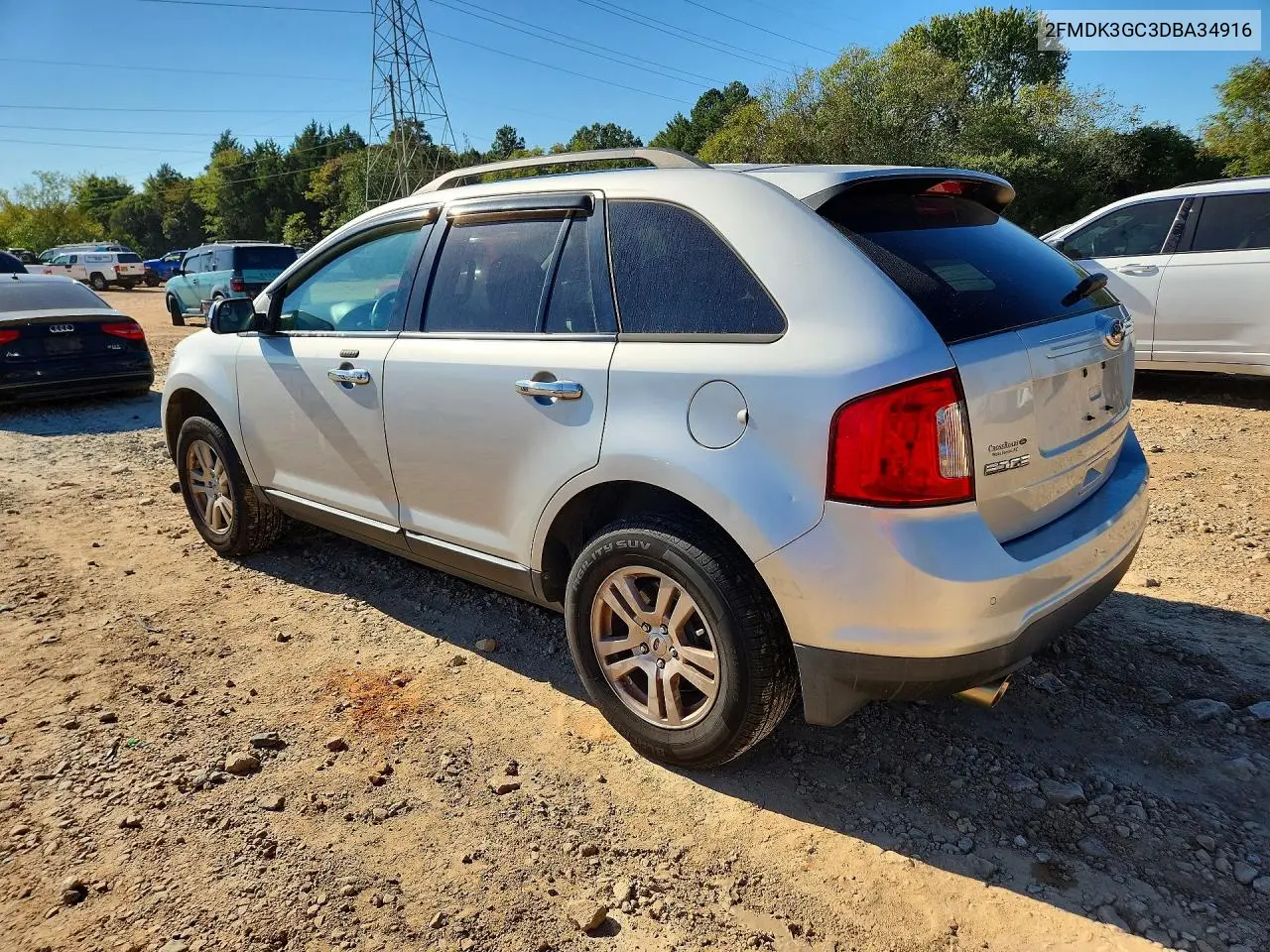 2013 FORD EDGE VIN 2FMDK3GC3DBA34916 — фото 2