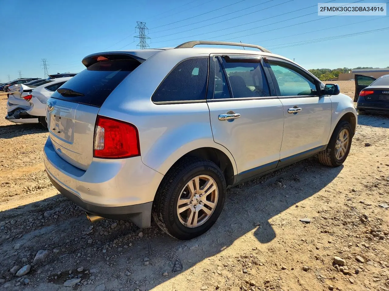 2013 FORD EDGE VIN 2FMDK3GC3DBA34916 — фото 3