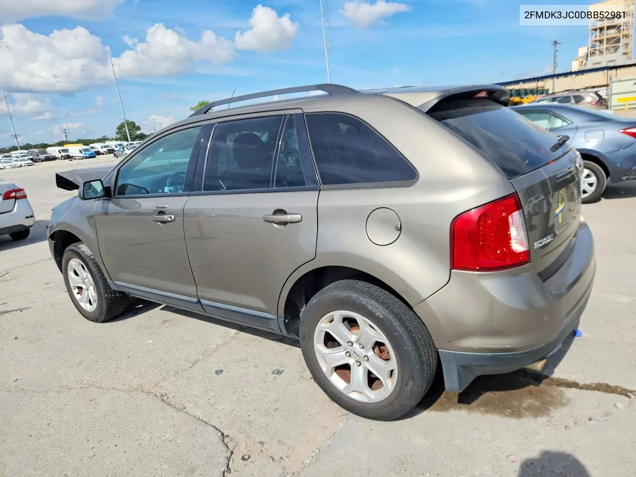 2013 FORD EDGE VIN 2FMDK3JC0DBB52981 — фото 2