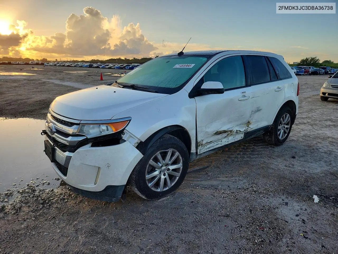 FORD EDGE 2013, VIN 2FMDK3JC3DBA36738
