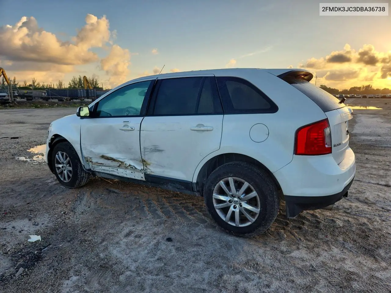 2013 FORD EDGE VIN 2FMDK3JC3DBA36738 — фото 2