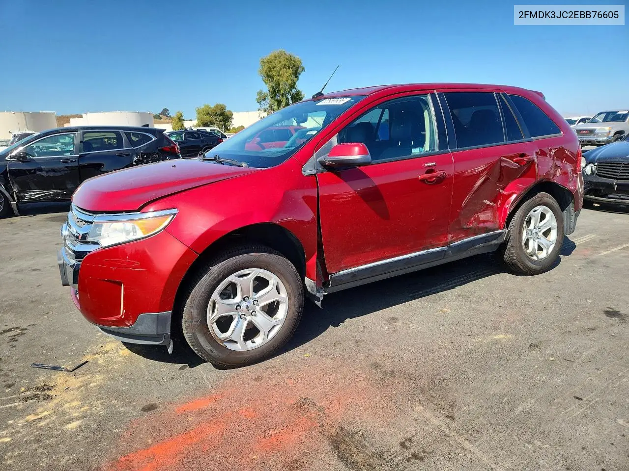 FORD EDGE 2014, VIN 2FMDK3JC2EBB76605