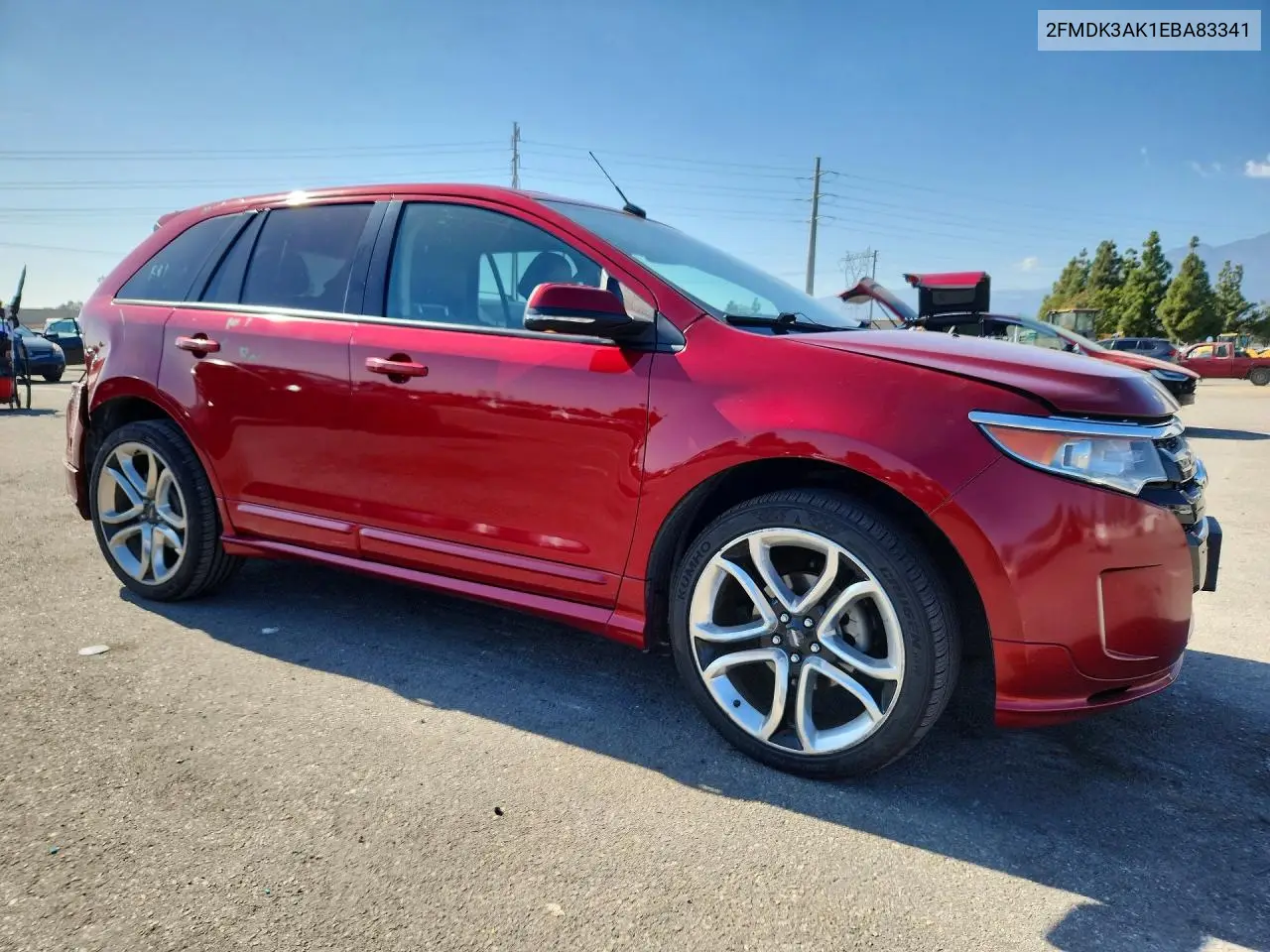 2014 FORD EDGE VIN 2FMDK3AK1EBA83341 — фото 4