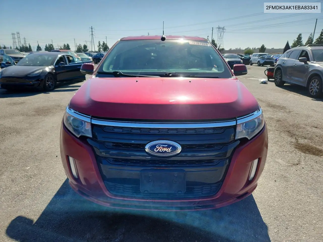 2014 FORD EDGE VIN 2FMDK3AK1EBA83341 — фото 5