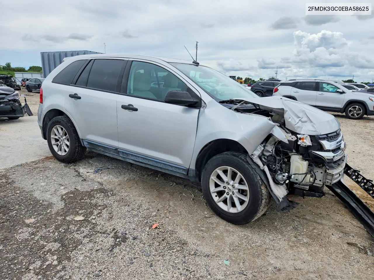 2014 FORD EDGE VIN 2FMDK3GC0EBA58625 — фото 4