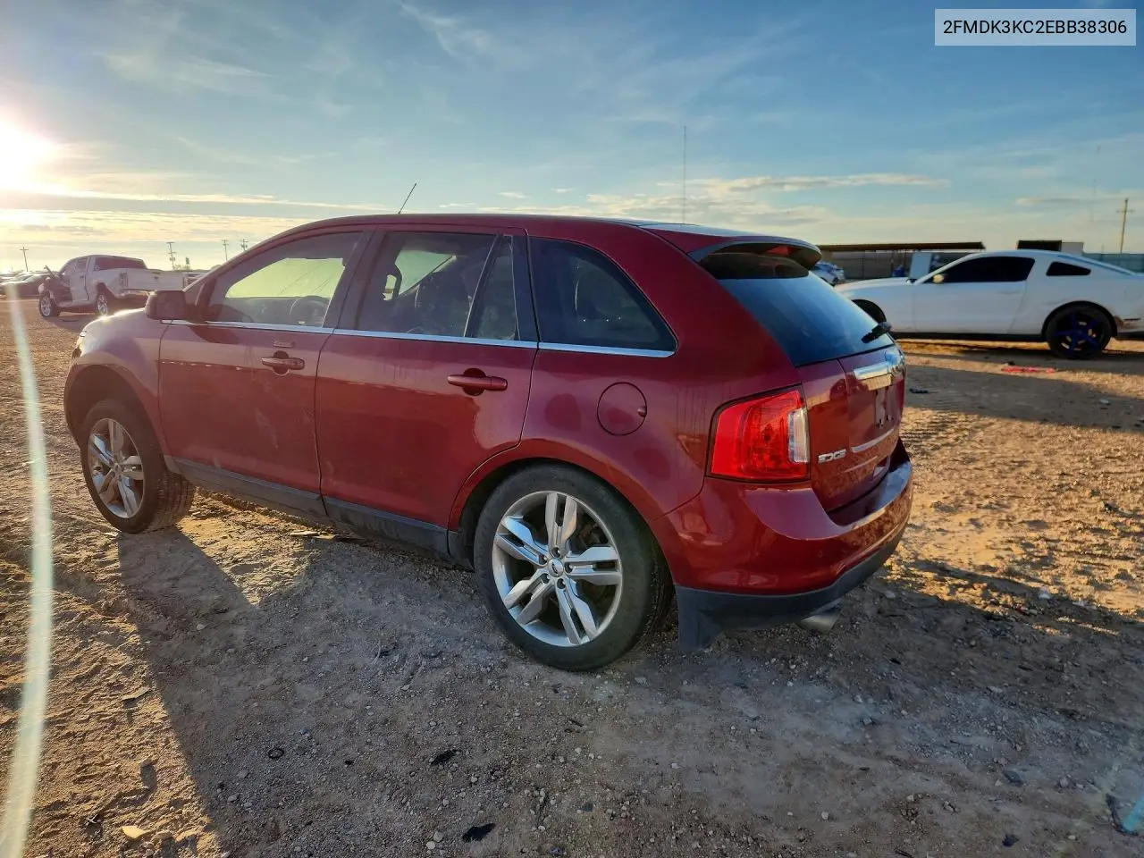 2014 FORD EDGE VIN 2FMDK3KC2EBB38306 — фото 2