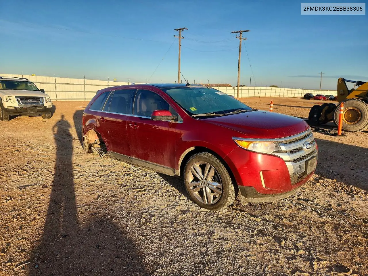 2014 FORD EDGE VIN 2FMDK3KC2EBB38306 — фото 4