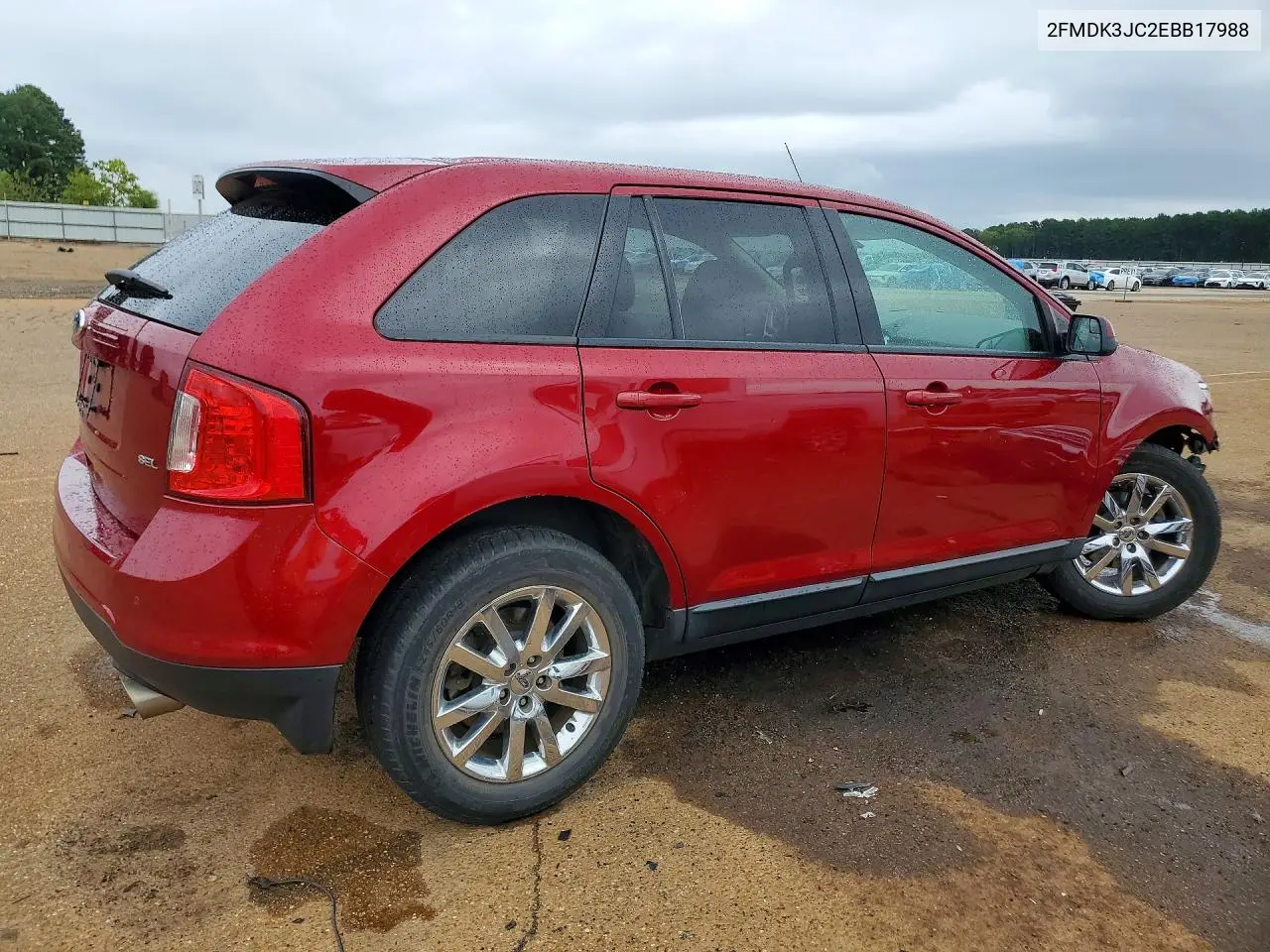 2014 FORD EDGE VIN 2FMDK3JC2EBB17988 — фото 3