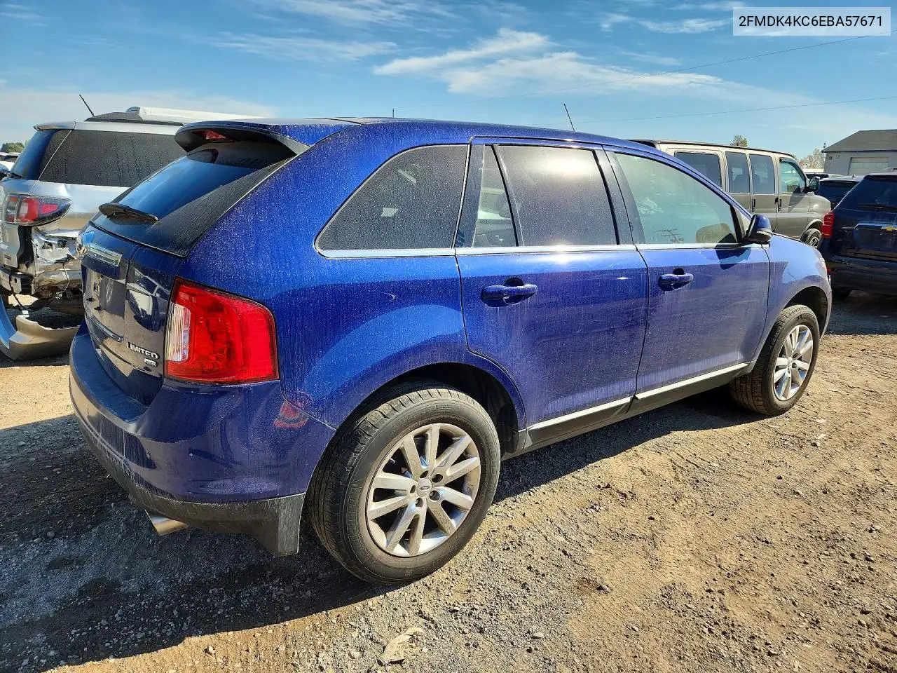 2014 FORD EDGE VIN 2FMDK4KC6EBA57671 — фото 3