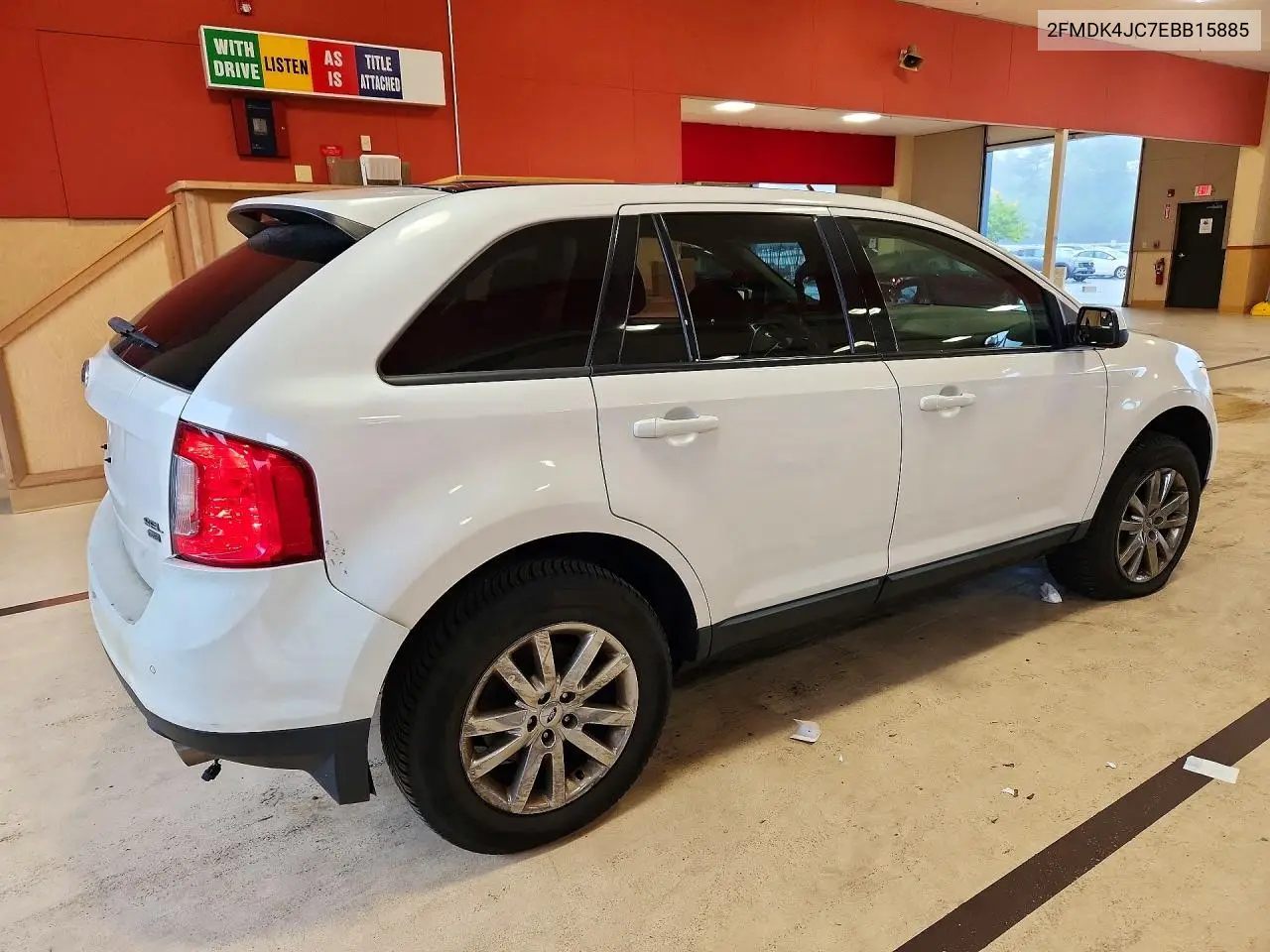 2014 FORD EDGE VIN 2FMDK4JC7EBB15885 — фото 3