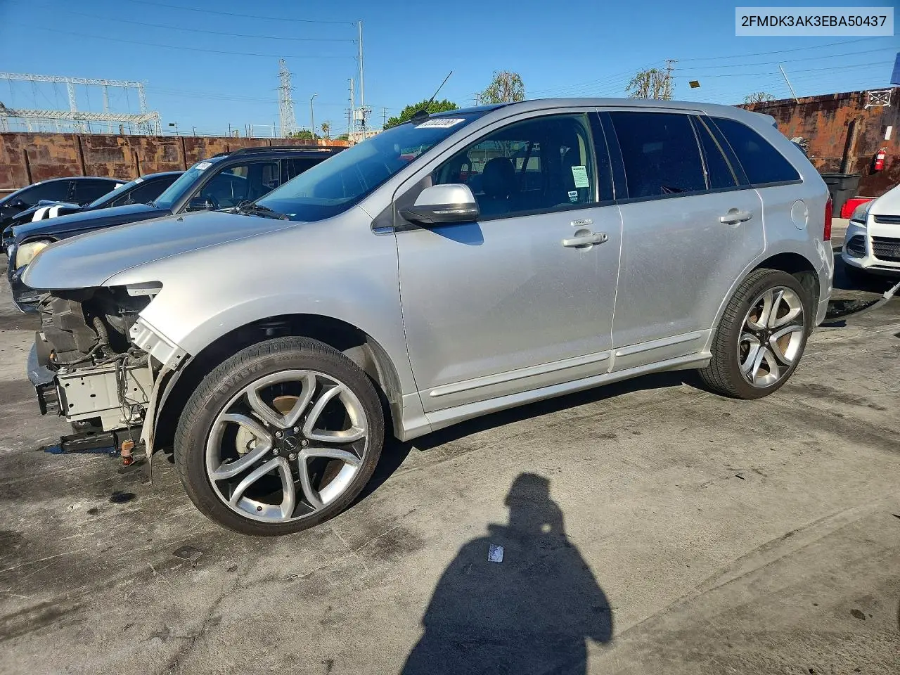 FORD EDGE 2014, VIN 2FMDK3AK3EBA50437