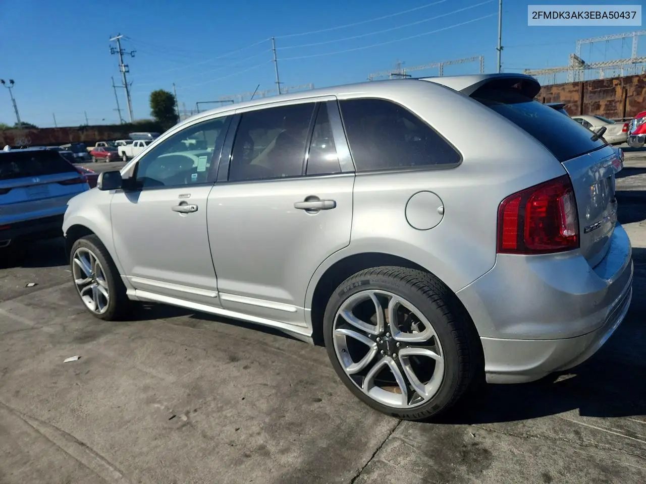 2014 FORD EDGE VIN 2FMDK3AK3EBA50437 — фото 2