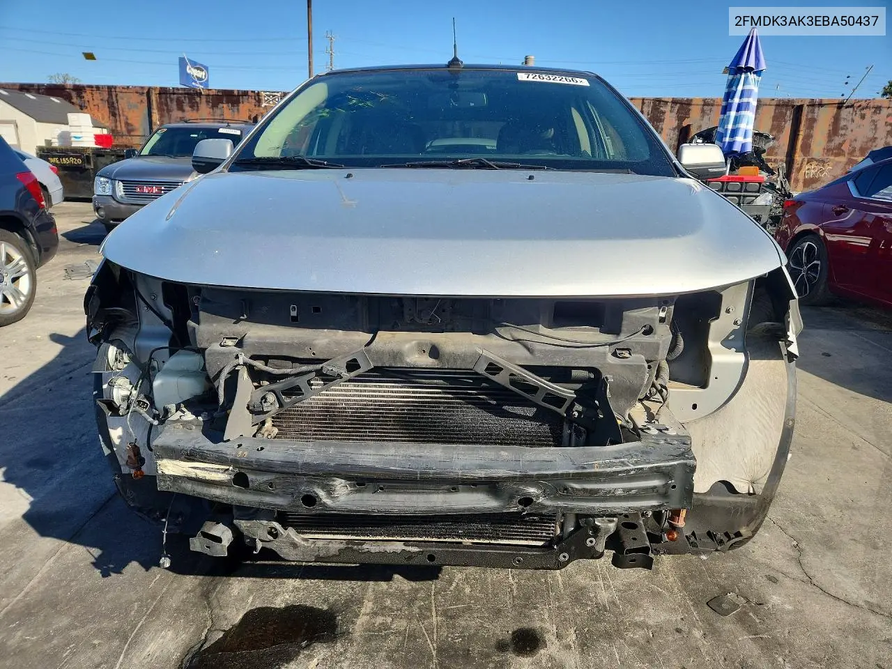 2014 FORD EDGE VIN 2FMDK3AK3EBA50437 — фото 5