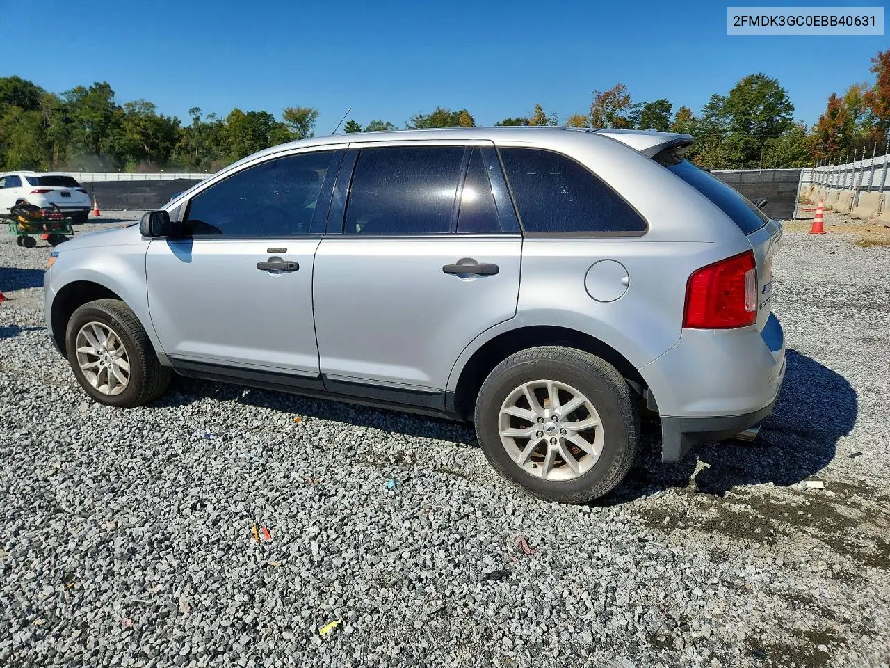 2014 FORD EDGE VIN 2FMDK3GC0EBB40631 — фото 2