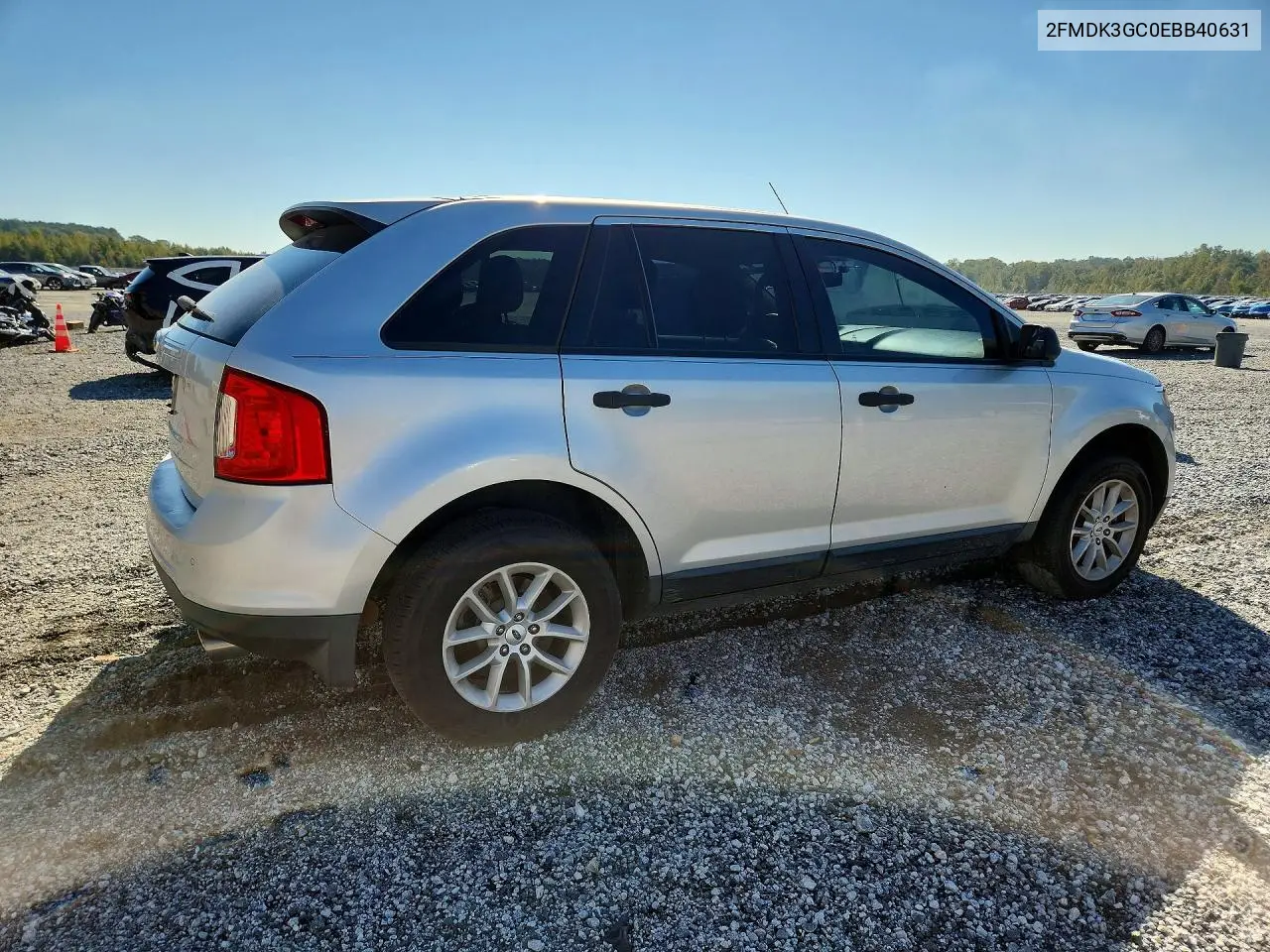 2014 FORD EDGE VIN 2FMDK3GC0EBB40631 — фото 3