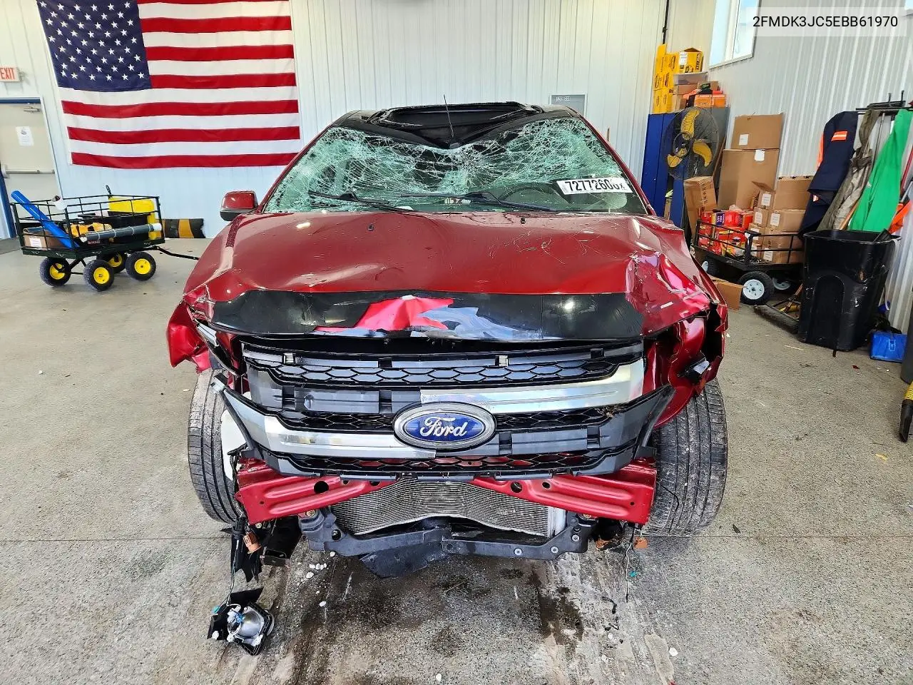 2014 FORD EDGE VIN 2FMDK3JC5EBB61970 — фото 5