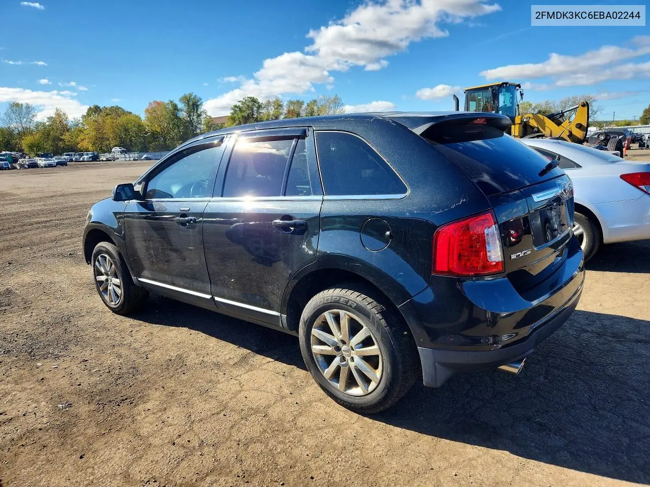2014 FORD EDGE VIN 2FMDK3KC6EBA02244 — фото 2
