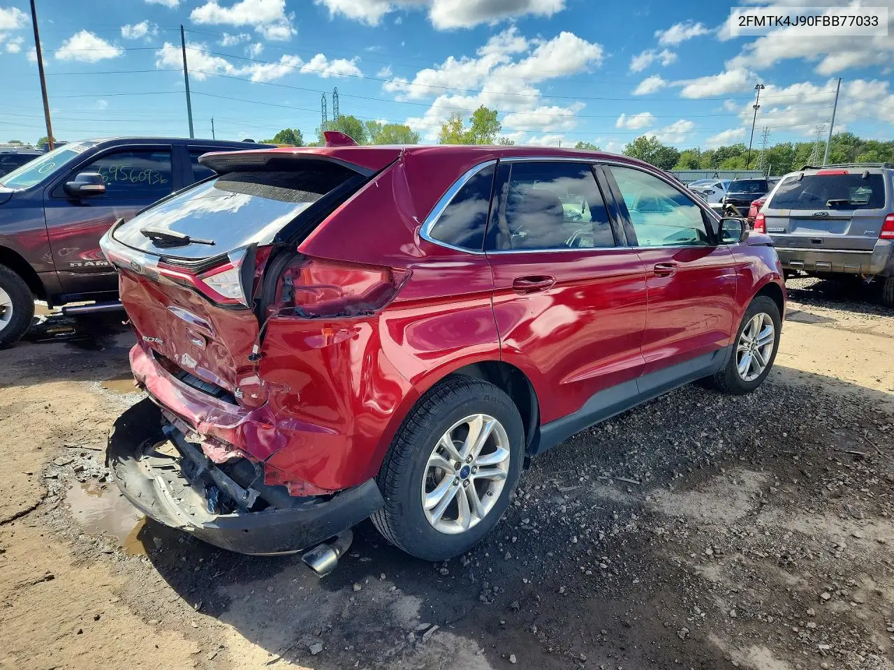 2015 FORD EDGE VIN 2FMTK4J90FBB77033 — фото 3