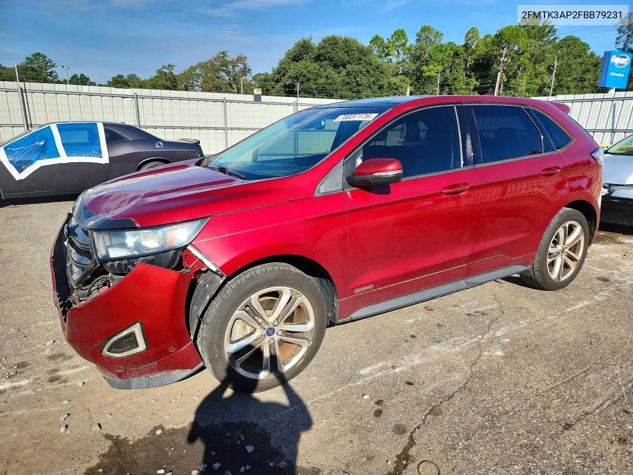 FORD EDGE 2015, VIN 2FMTK3AP2FBB79231